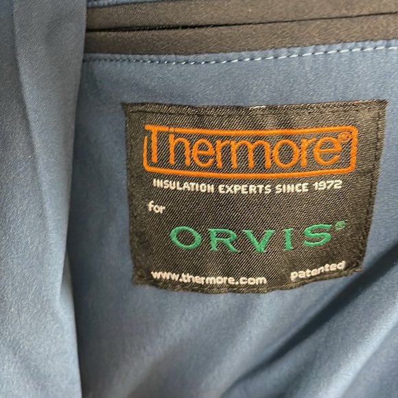 Orvis Thermore Insulated Womens L Jacket Drawstring Waist 5 Zip Pockets Zip Snap - Picture 11 of 13